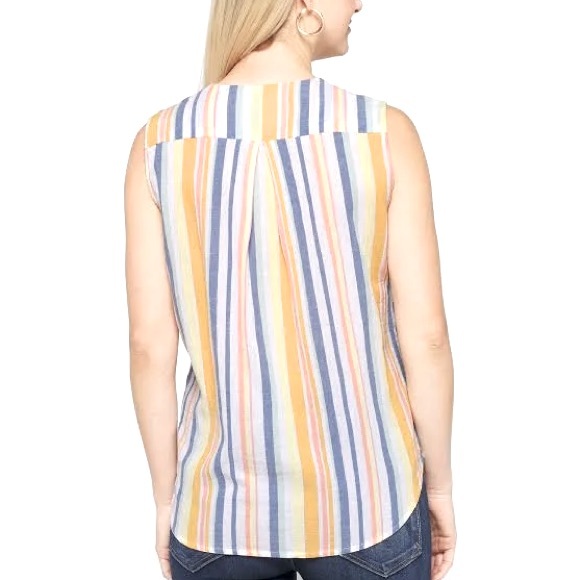 (A11) Kut from the Kloth Becky Rainbow Surplice Woven Top. Size M, New - Picture 3 of 6